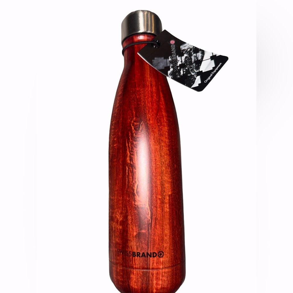 Swissbrand “Teak Wood” Stainless Steel Insulated Water Bottle
16.9 oz
New in Box